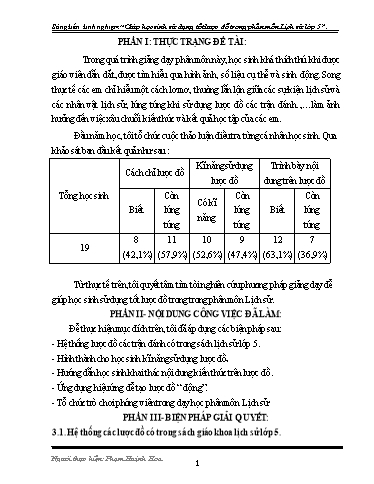 Sáng kiến kinh nghiệm Giúp học sinh sử dụng tốt lược đồ trong phân môn Lịch sử Lớp 5