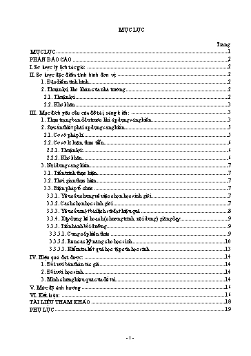 Sáng kiến kinh nghiệm Hiệu quả trong công tác phát hiện và bồi dưỡng học sinh giỏi môn Lịch sử ở trường THPT Vĩnh Trạch