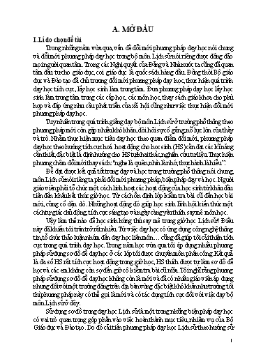 Sáng kiến kinh nghiệm Hướng dẫn học sinh lớp 12A2 và 12A5 trường THPT Quan Sơn chủ động trong giờ học Lịch sử bằng việc sử dụng các sơ đồ để dạy học