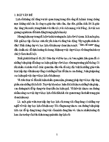 Sáng kiến kinh nghiệm Một số biện pháp giảng dạy giai đoạn lịch sử Việt Nam 1919 - 1930 nhằm phát huy tính tích cực và tạo hứng thú cho học sinh