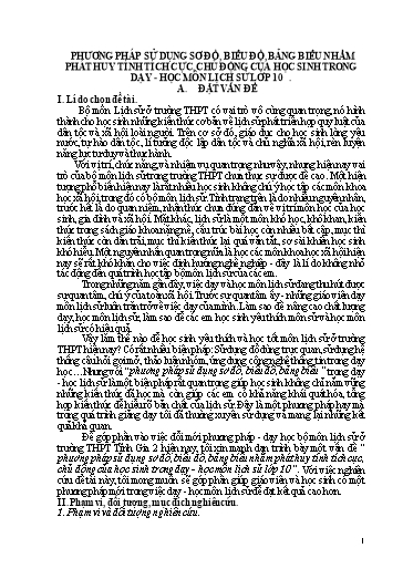 Sáng kiến kinh nghiệm Phương pháp sử dụng sơ đồ, biểu đồ, bảng biểu nhằm phát huy tính tích cực, chủ động của học sinh trong dạy - Học môn Lịch sử lớp 10 Sáng kiến kinh nghiệm Phương pháp sử dụng sơ đồ, biểu đồ, bảng biểu nhằm phát huy tính tích cực, chủ động của học sinh trong dạy - Học môn Lịch sử lớp 10