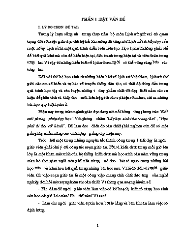 Sáng kiến kinh nghiệm Soạn giáo án trong bộ môn Lịch sử ở trường THPT Sáng kiến kinh nghiệm Soạn giáo án trong bộ môn Lịch sử ở trường THPT