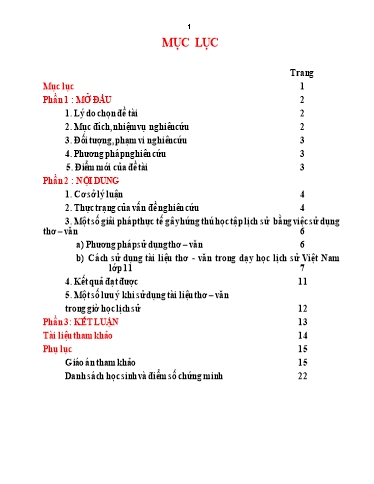 Sáng kiến kinh nghiệm Sử dụng thơ – văn để tạo sự hứng thú cho học sinh trong giờ học Lịch sử Việt Nam lớp 11 Sáng kiến kinh nghiệm Sử dụng thơ – văn để tạo sự hứng thú cho học sinh trong giờ học Lịch sử Việt Nam lớp 11