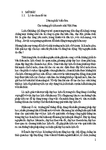 Sáng kiến kinh nghiệm Tích hợp tài liệu văn học, địa lý trong dạy học Lịch sử Việt Nam lớp 12 ở trường trung học phổ thông
