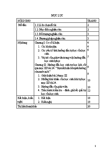 SKKN Hướng dẫn học sinh tự học Lịch sử qua mục III, bài 24: “Sự xuất hiện khuynh hướng cứu nước mới” (Lịch sử lớp 11 - Ban cơ bản) SKKN Hướng dẫn học sinh tự học Lịch sử qua mục III, bài 24: “Sự xuất hiện khuynh hướng cứu nước mới” (Lịch sử lớp 11 - Ban cơ bản)