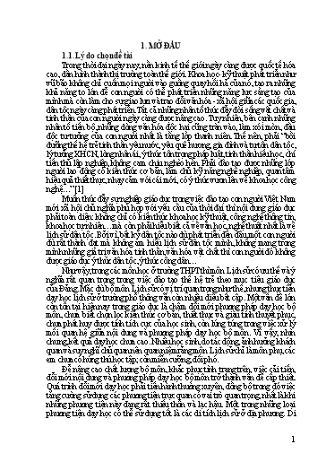 SKKN Một vài kinh nghiệm tổ chức tham quan học tập tại quần thể di tích lịch sử - Cách mạng xã Xuân Minh, huyện Thọ Xuân trong dạy học Lịch sử địa phương giai đoạn 1930 - 1945 lớp 12 THPT Lam Kinh