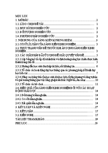 SKKN Vận dụng kiến thức Địa lí, Ngữ văn, Âm nhạc trong giảng dạy lịch sử địa phương lớp 12 chủ đề: Thanh Hóa hội nhập và phát triển