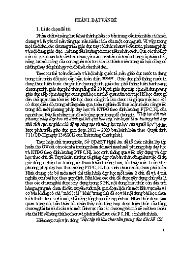 SKKN Xây dựng chủ đề “Bước phát triển trong quá trình đấu tranh ngoại giao Việt Nam 1945 - 1973 và mối liên hệ với tư tưởng Hồ Chí Minh về đấu tranh ngoại giao trong dạy học lịch sử”